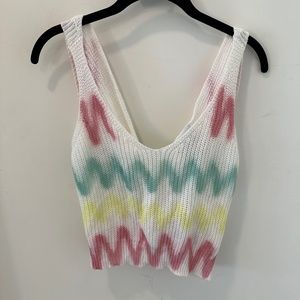 WILD FOX CROPPED SWEATER TANK